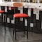 Flash Furniture Red Vinyl Seat Barstool with Natural Wood Back XU-DG6V6RDV-NAT-GG - alternate 7